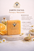 Jabón Facial de Naranja y Manzanilla Virtuosa — Purifica, Calma y Aporta Luminosidad
