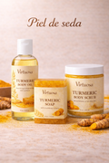 Virtuosa Piel de Seda Dorada – Turmeric Body Oil, Soap & Scrub