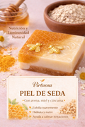 Piel de Seda – Jabón Natural con Avena, Miel y Cúrcuma
