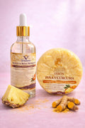 Jabón Natural de Cúrcuma, Piña, Vitamina E y Colágeno