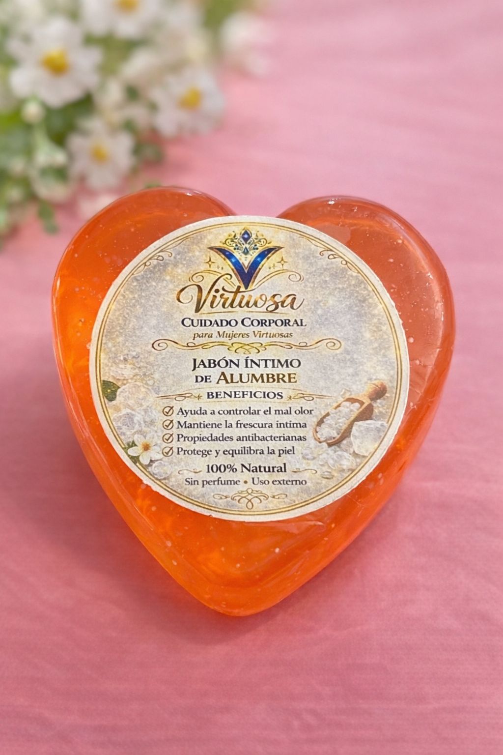 Jabón de Alumbre Íntimo — Frescura y Protección Natural | Virtuosa