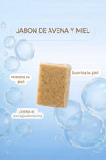 Jabón de Avena y Miel Virtuosa — Hidrata, Suaviza y Limpia tu Piel